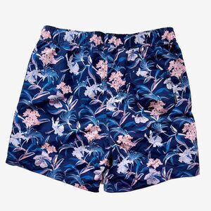 Coast Clothing 1996 Mens Swim Trunks Board Shorts Navy Pink Floral Pocket Sm